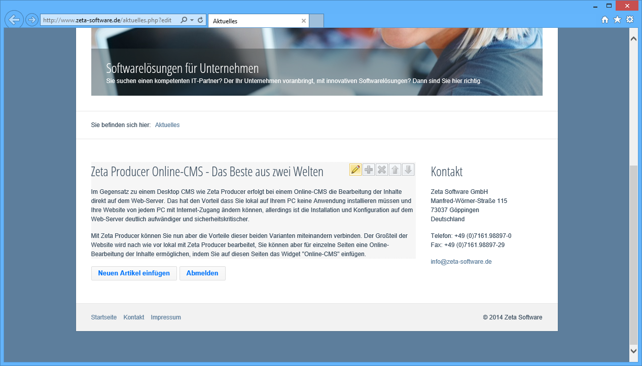 So Bearbeiten Sie Die Inhalte Der Seite Online Im Browser